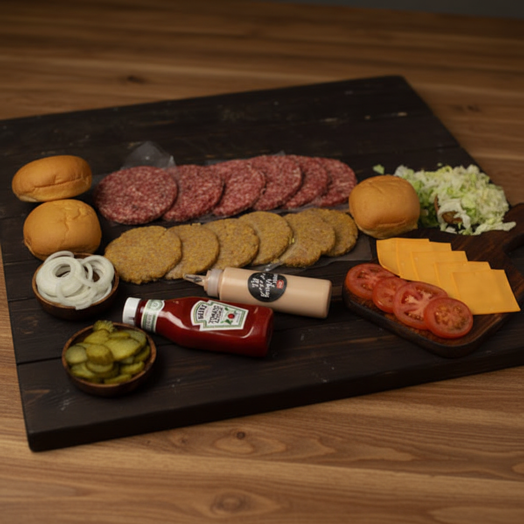 Mix Burger Patty (6Beef & 6Chicken)