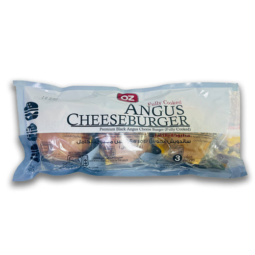 Angus Cheese Burger Pre-Cooked 3 Pcs