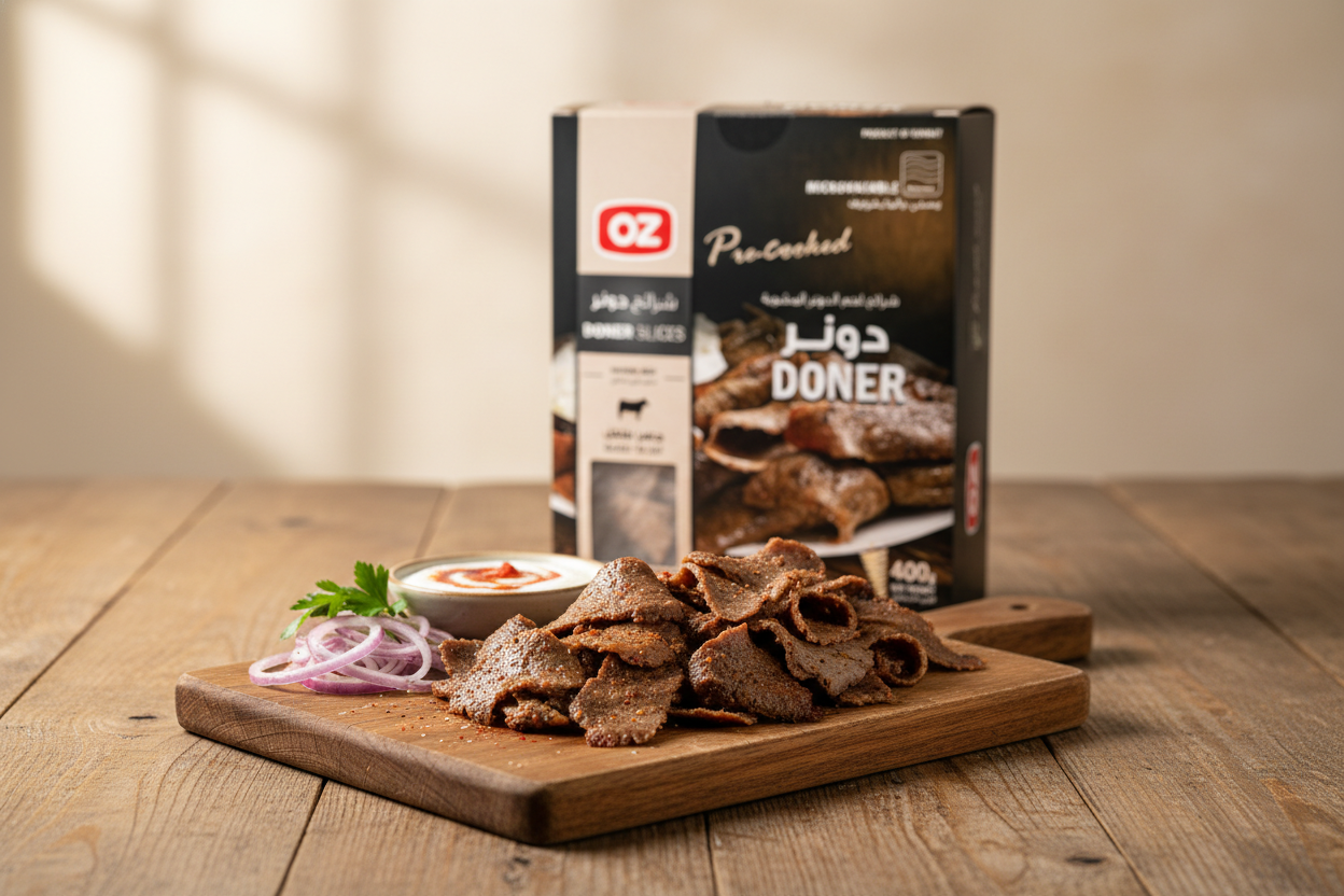 شرائح دونر اللحم البقري 400 جرام