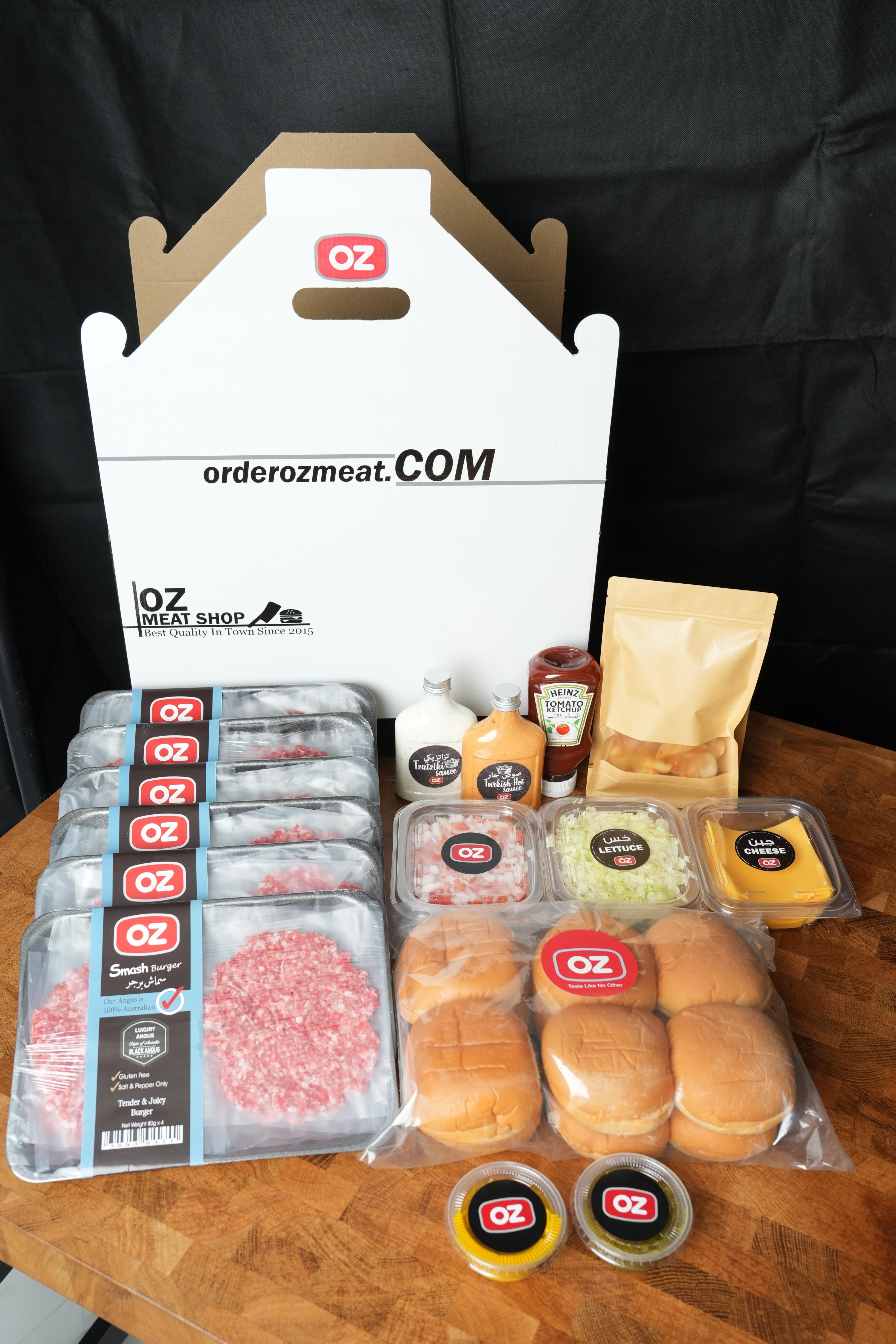 Double Smash burger sandwich (24 burger patties)