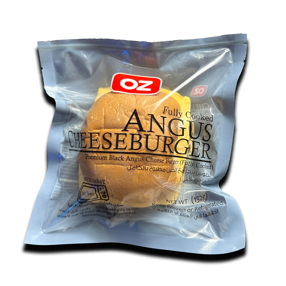 Angus Cheese Burger Pre-Cooked 152gm